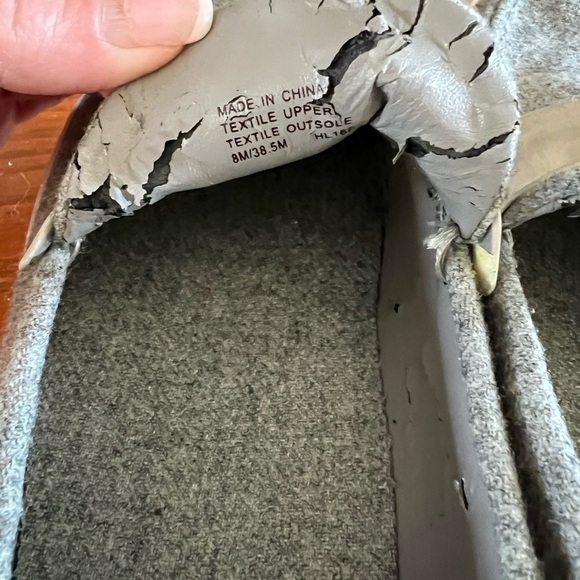 Michael Michael Kors Gray Poppy Flannel Slip On Loafers - Picture 7 of 11